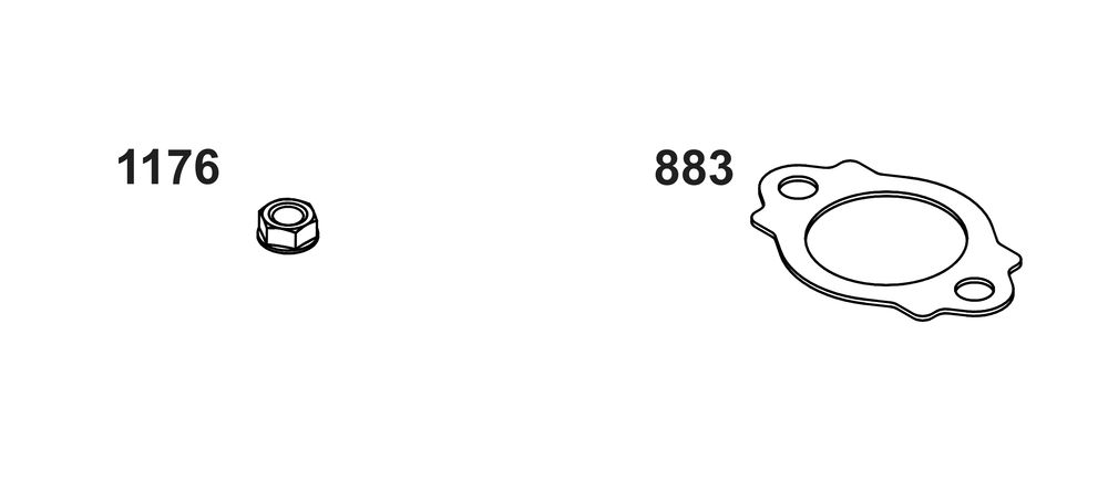 Exhaust Group Diagram and Parts List for 541477-2240-H7 400000 - 699999 Briggs and Stratton Engine